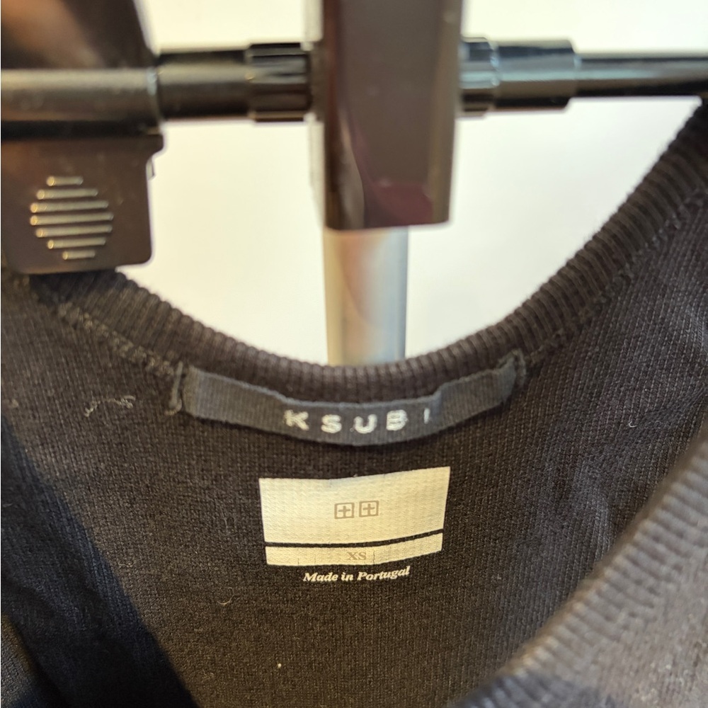 Ksubi Black Ribbed Mini Dress - Picture 2 of 7